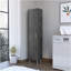 Armoire de rangement Buccan, blanchisserie, chêne fumé-939334570