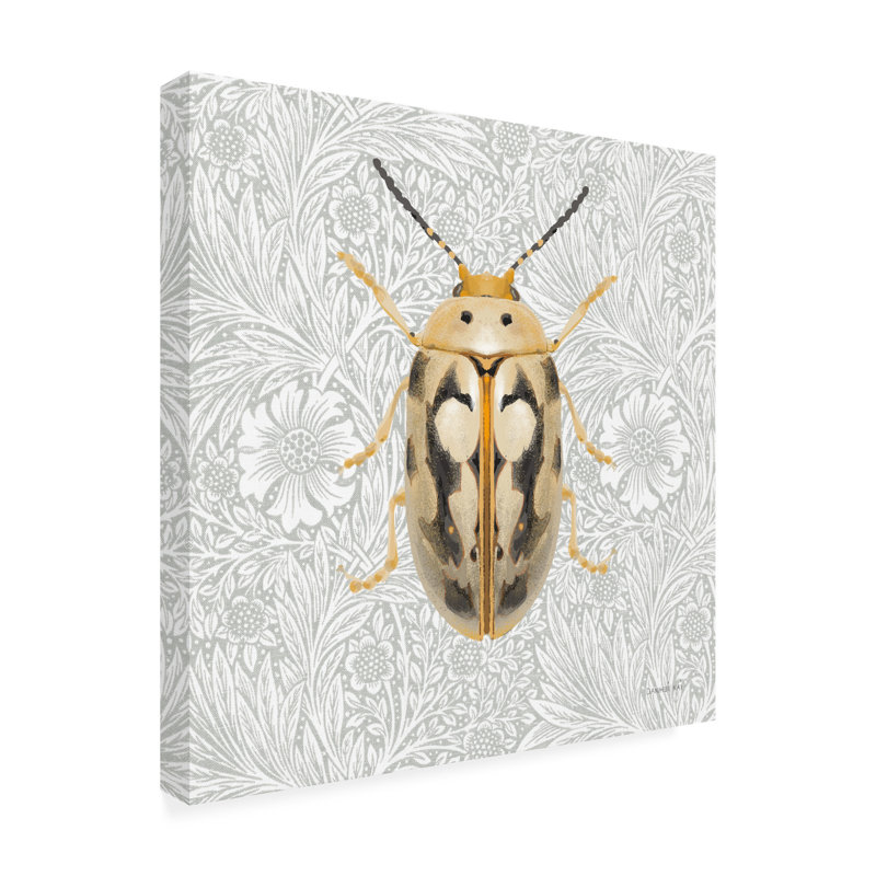  «Danhui Nai Beetles And Butterflies III», art mural sur toile, H 14 po x l 14 po