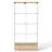 Modern Glass Display Cabinet With 2 Large Drawers-1651808726