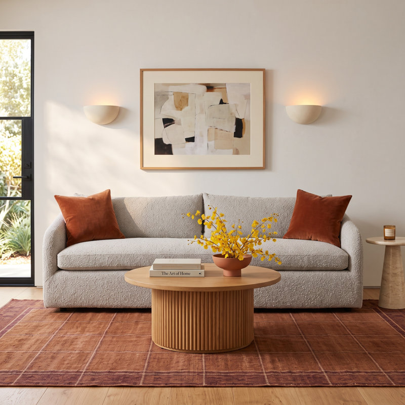 Hareton Chloe 97" Upholstered Boucle Sofa