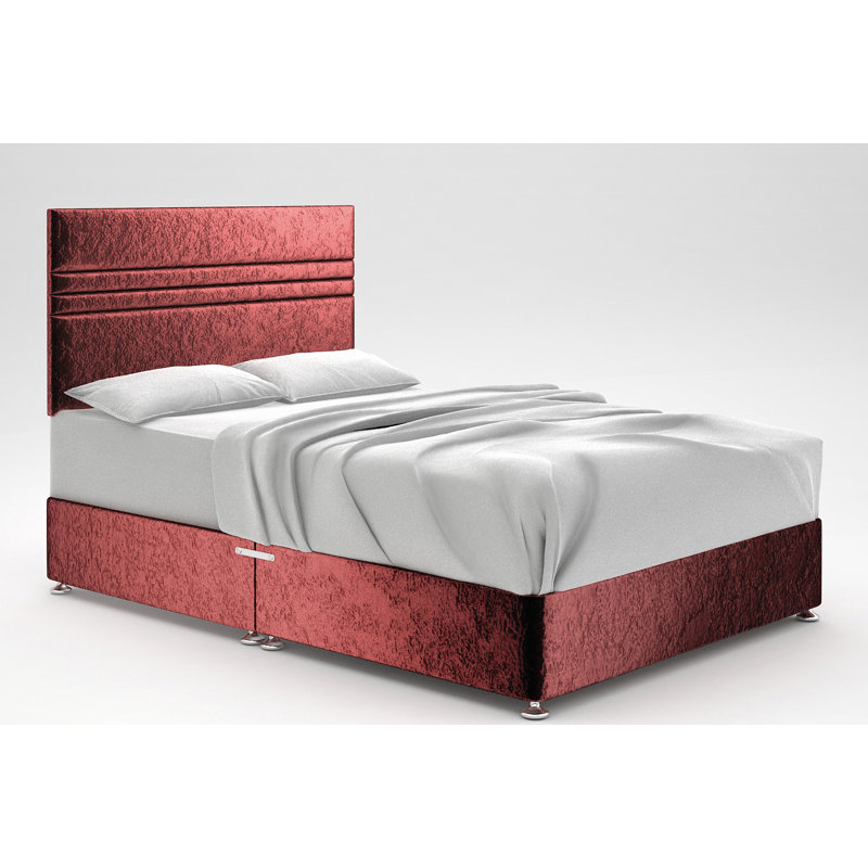 Ostara Divan Bed Base, Mulberry, No Storage, Small Single (2'6)