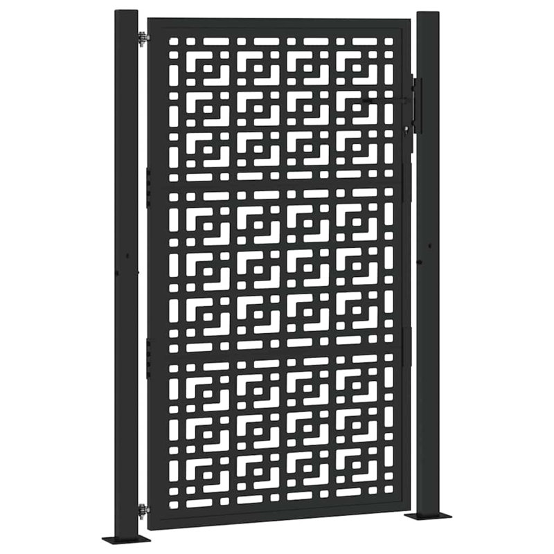 Weathering Steel Gate, 105 x 155 cm, Black