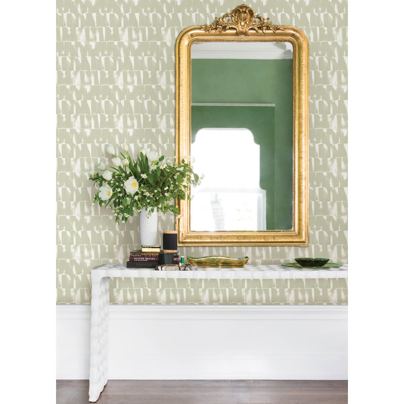 Double rouleau abstrait jiyanna, Vert
