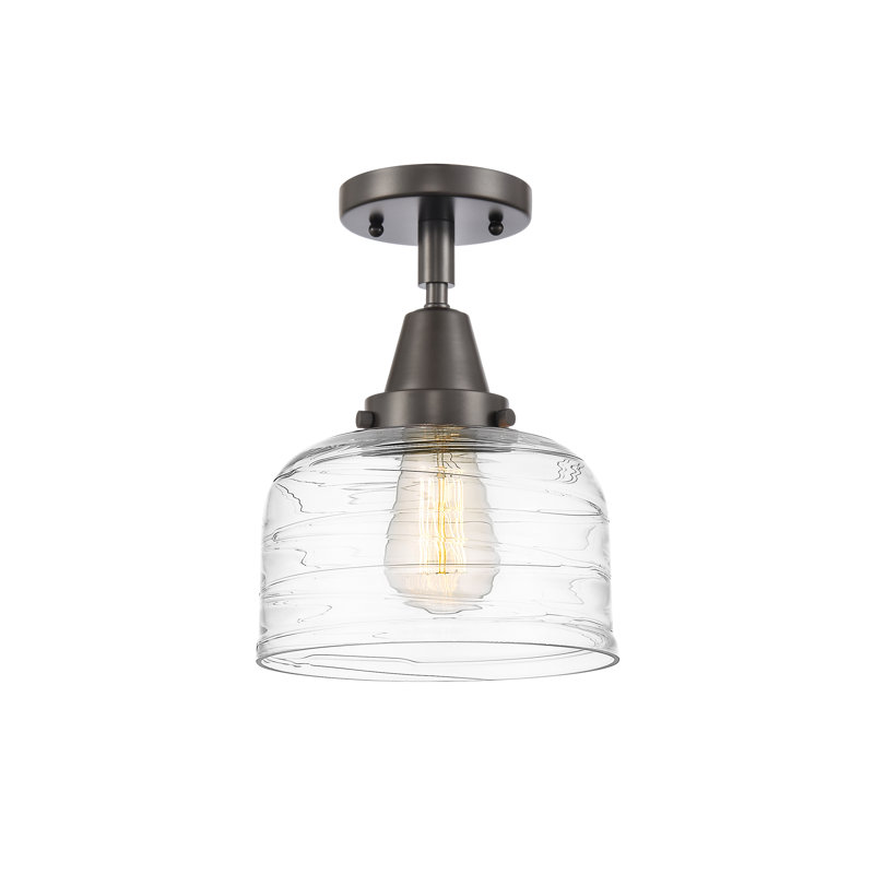 Glass Flush Mount, Led, No, Oil Rubbed Bronze