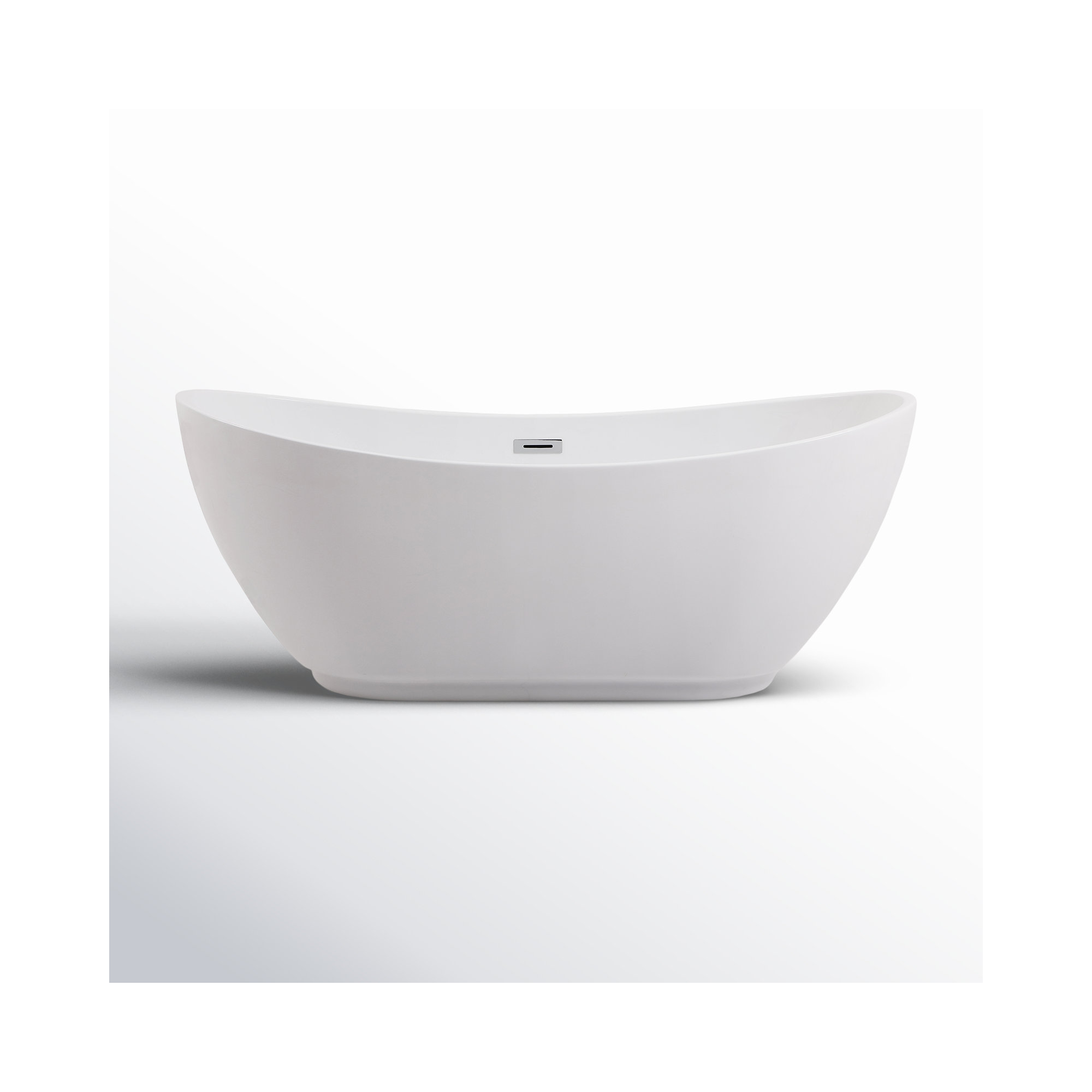 Labrusca 62'' Soaking Bathtub, Polished Chrome