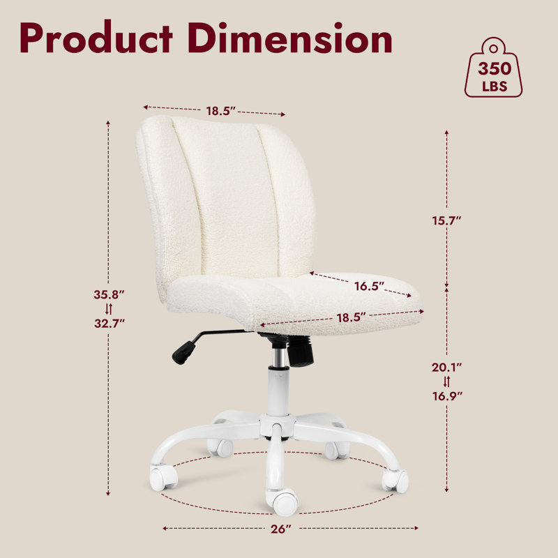 Chaise de bureau de meuble-lavabo avec dossier, Blanc