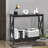2-tier Console X-design Sofa Side Accent Table-wood Grain-1529329825