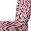 Chaise d'appoint rembourrée tigrée et léopard rose