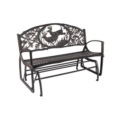 Whitetail Bucks Glider Bench