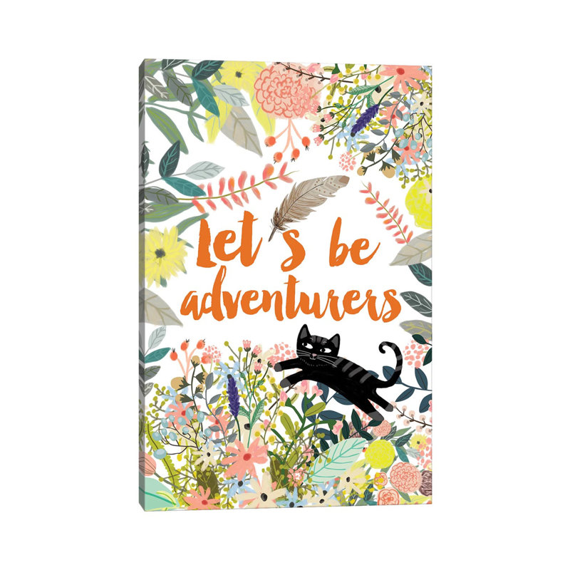 Let´S Be Adventurers II by Mia Charro - Wrapped Canvas Rectangle Print, 20.32 cm H x 30.48 cm W