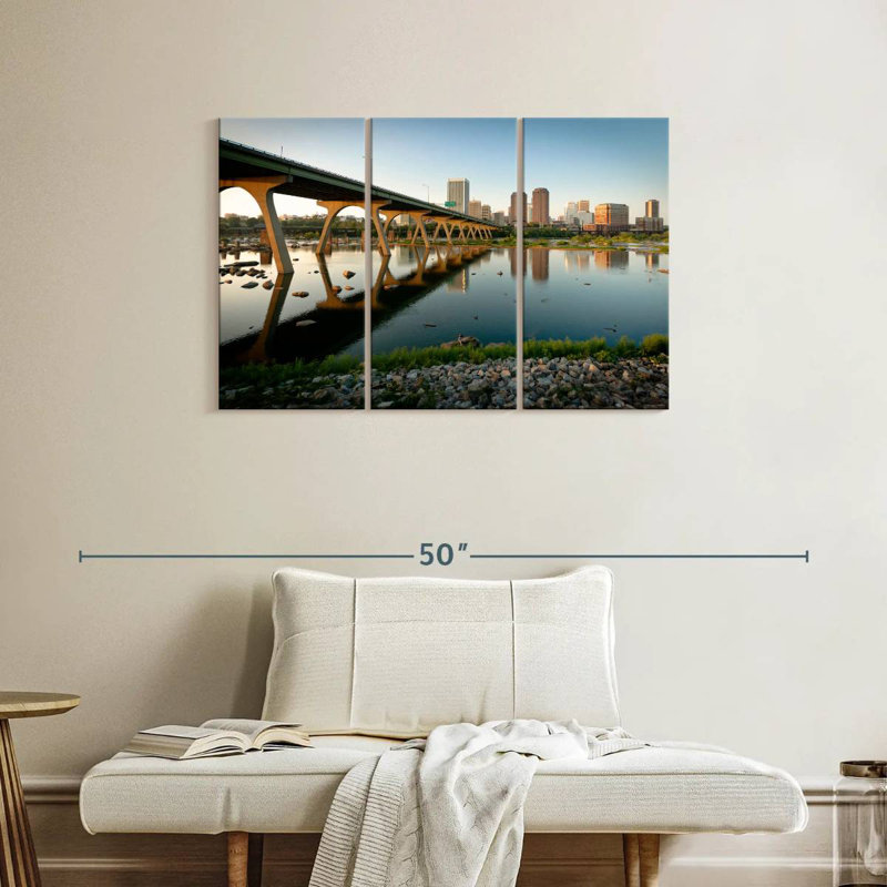 Rorry Manchester Bridge Reflection, 24" H x 38" W