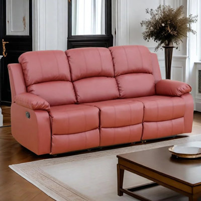 Dayan 79" Vegan Leather Recliner Sofa with Dropdown Table,Cupholders by Latitude Run