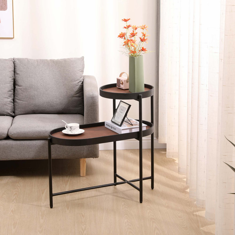 Table de bout Gassan, Brun, H 28,03 po x l 29,15 po x P 15,35 po