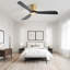 52 pouces ventilateur de plafond naturel 3 pales en bois massif ventilateur silencieux réversible moteur à courant continu télécommande pour le salon-113577503-113577504