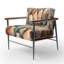 Vase en céramique orange et vert Soulful I - fauteuil rembourré Boho, fauteuil d'appoint Boho-1567872627
