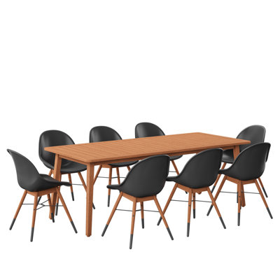 Ensemble de salle à manger rectangulaire 85 po Eucalyptus