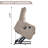 Chenille Single Motor Power Lift Recliner Chair with Massage and Heat for Elderly, Heavy Duty Motion Mechanism and One USB for Charging, Max Reclining Angle 155°-1443368456