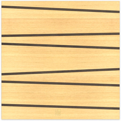 Dolcevita Lines One - No Frame Print on Wood