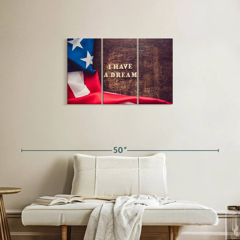 Drapeau américain Lelend I Have A Dream, H 20 po x l 33 po