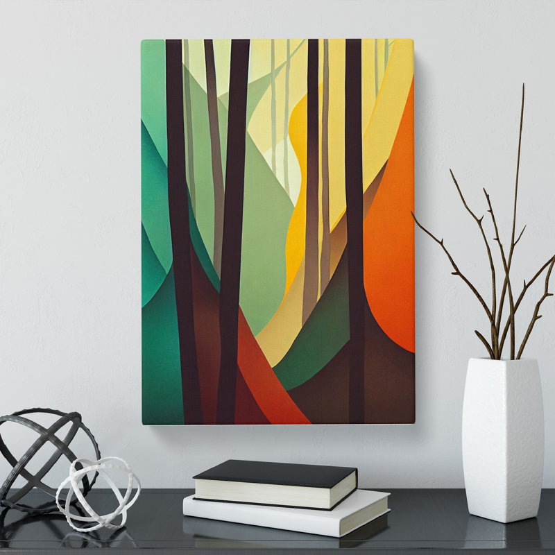 Faulkland Forest Abstract - Wrapped Canvas, 76cm H x 50cm W x 3cm D