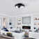 18.9" Flush Mount Caged 6-speed Reversible Ceiling Fan with Dimmable 3CCT LED Lights and Remote Control