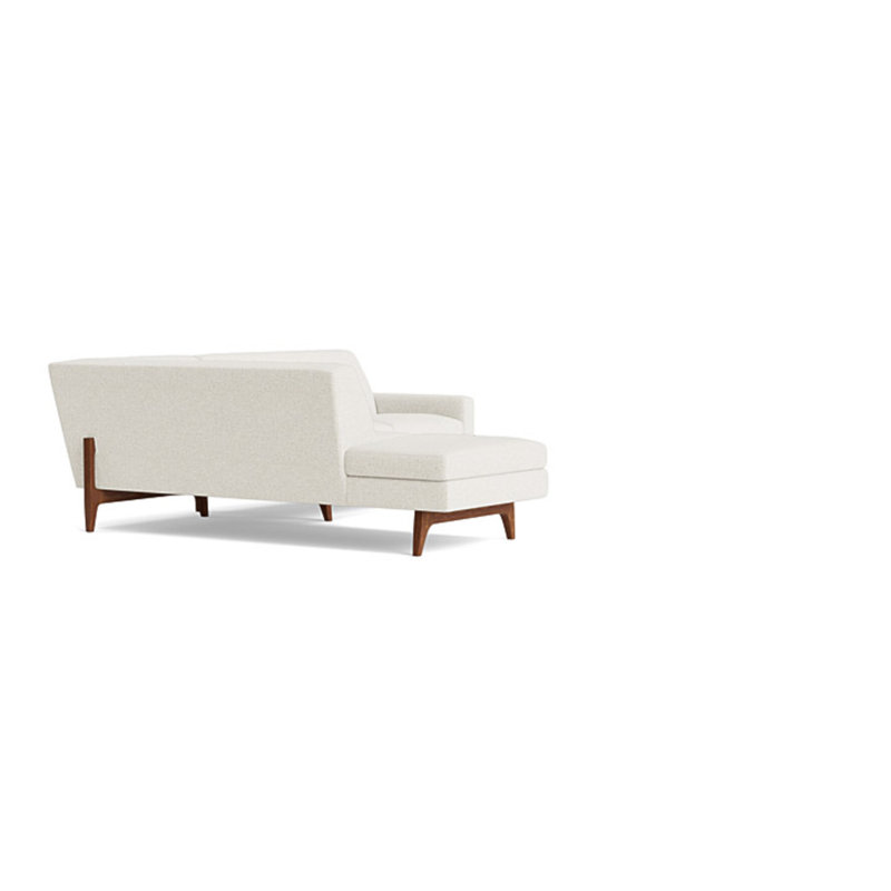 Tyler Sectional With Bumper (95" X 95"), Performance Weave - Natural, Left Hand Facing