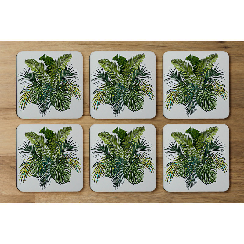 Square 6 Piece Coaster Set