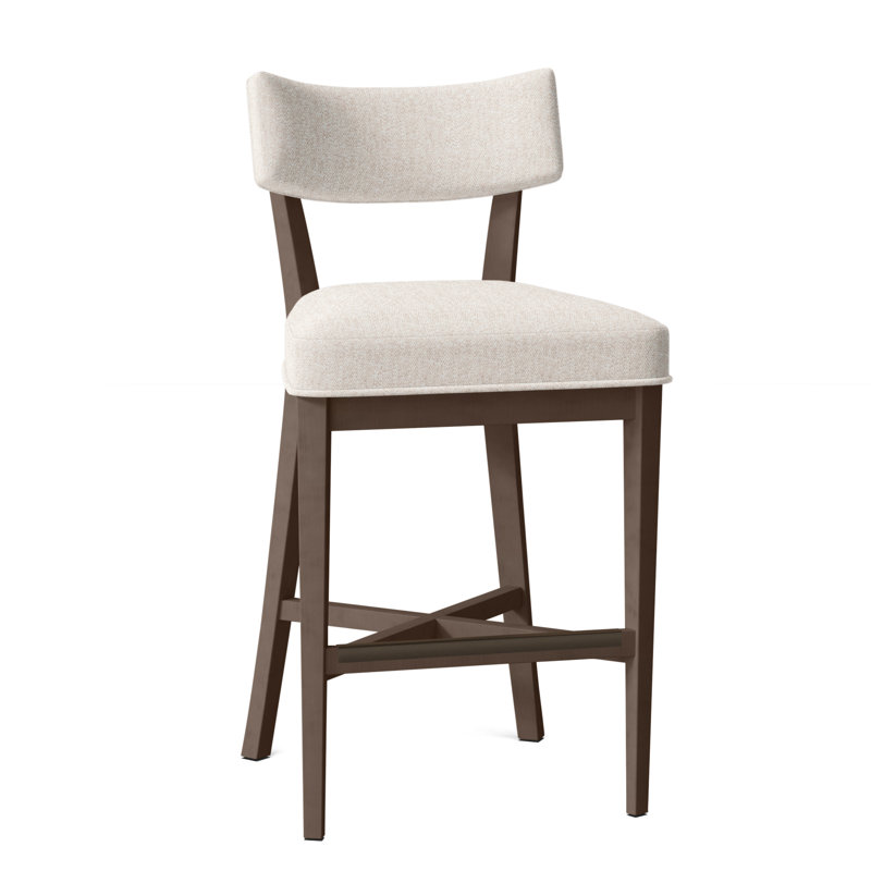 Tabouret de bar 29,5 po Juliet, Perigold craie douce au toucher, Noisette, Tabouret de bar (siège d'une hauteur de 29,5 po)