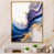 Toile avec cadre flottant or
