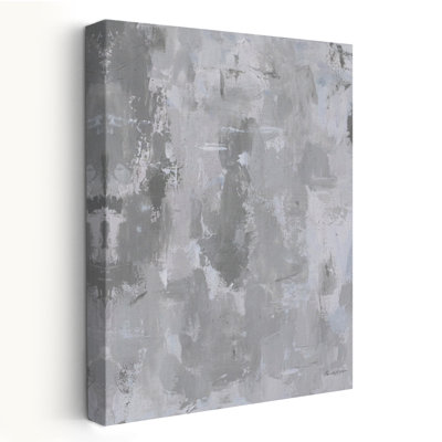 Overlap - Abstract Cream Gray Grey