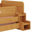 Lit double avec lumière DEL, tiroirs de rangement-909839506