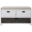 Banc de rangement pour hall d'entrée avec panier amovible et 2 tiroirs Khalin-256415575