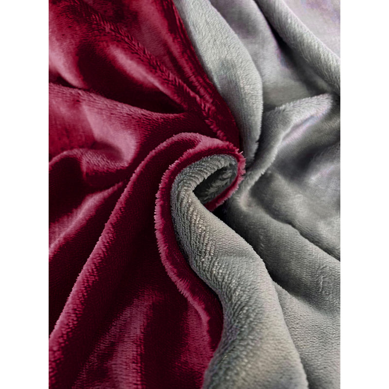 Chanson Bed Linen, 135 x 200cm Duvet Cover Set with 1 Pillow Sham, Red