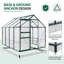 Serre de loisir en polycarbonate à structure en aluminium 6,2 pi x 6,2 pi-114500707-92441692