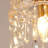 Crystal Glass Pendant Light Hanging Ceiling Lamp In Crown Design