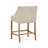 Len Upholstered Counter Stool with Solid Wood Frame-229531094