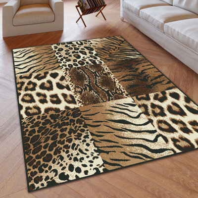Alizey Animal Print Area Rug