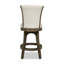 Tabouret de bar pivotant à hauteur de comptoir 27 po Henry, lin blanc naturel-2059130685