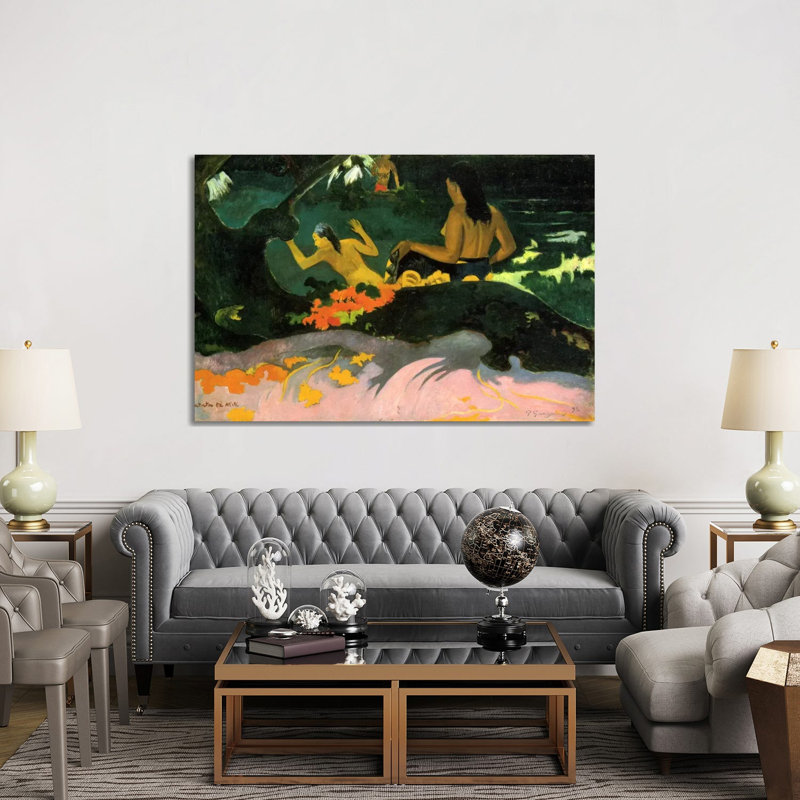 Fatata Te Miti (By The Sea) 1892 by Paul Gauguin - Wrapped Canvas Painting, 152.5 cm H x 101.5 cm W