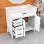 Meuble-lavabo 2 tiroirs avec lavabo en céramique et armoire de rangement 2 tiroirs-1732816163