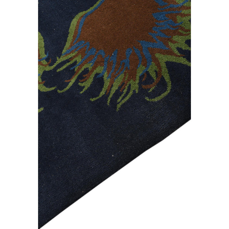 Square Jaycee Navy Blue Rug