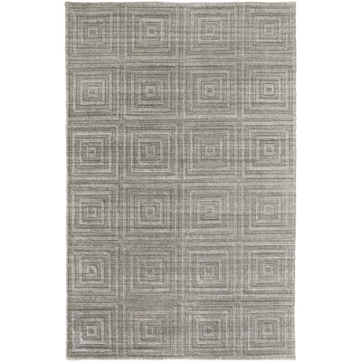 Kentoria Handmade Viscose Gray/Silver Rug