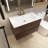 Dolman 29.9'' Single Bathroom Vanity with Ceramic Top-2118598485