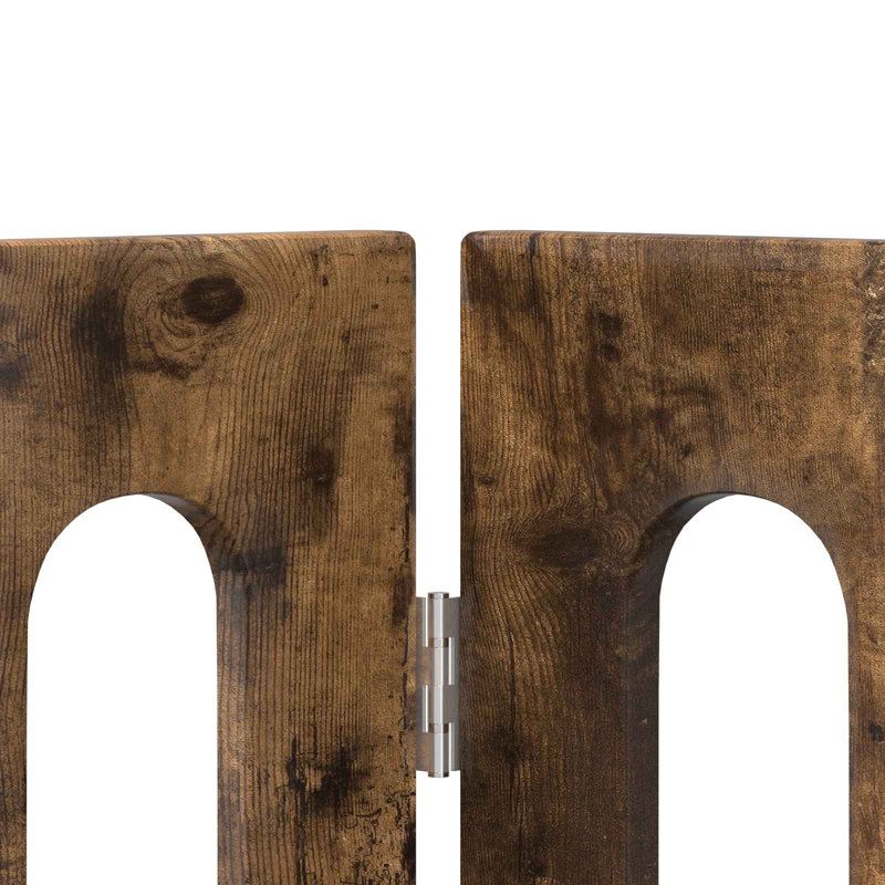 Pet Crate, 60cm H x 482cm W x 34cm D, Smoked Oak