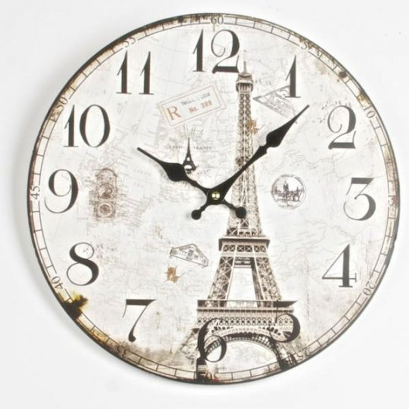 Horloge murale 13,5 "Soham Paris Tour Eiffel