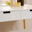 Holly 2 Drawer Dressing Table Vanity Set with Lightbulb Mirror and Stool