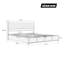 Caddo Velvet Upholstered Bed With Hydraulic Lever, Functional Storage Bed, Rivet Decoration-365473879-396243067