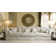 Bella 136" Wide Microfiber/Microsuede Reversible Sofa & Chaise with Ottoman
