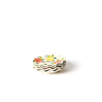 Citrus Ruffle 8 Salad Plate Set Of 4