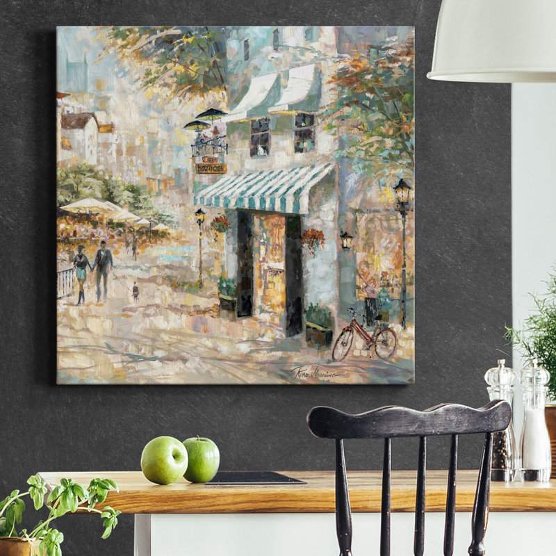 " Rooftop Cafe Detail II ", 40" H x 40" W x 1" D